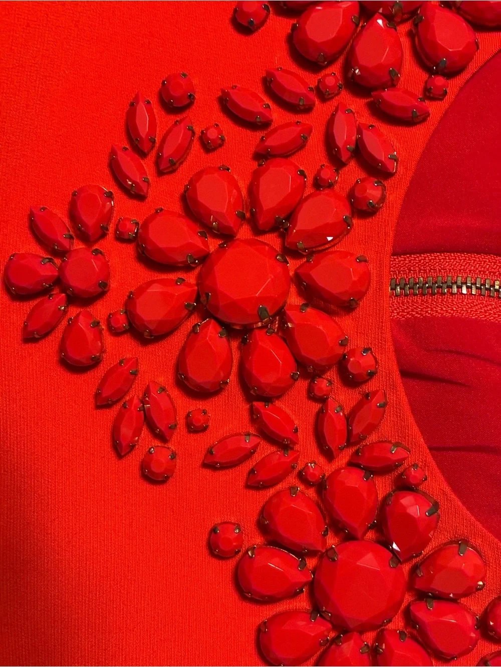 kate spade Bright orange Embellished Neck Tunic